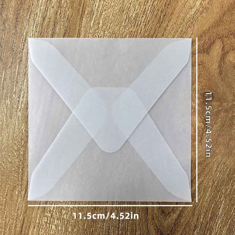 Sobre translúcido para tarjetas de invitaciones, cajas de regalo y postales - Imagen 16