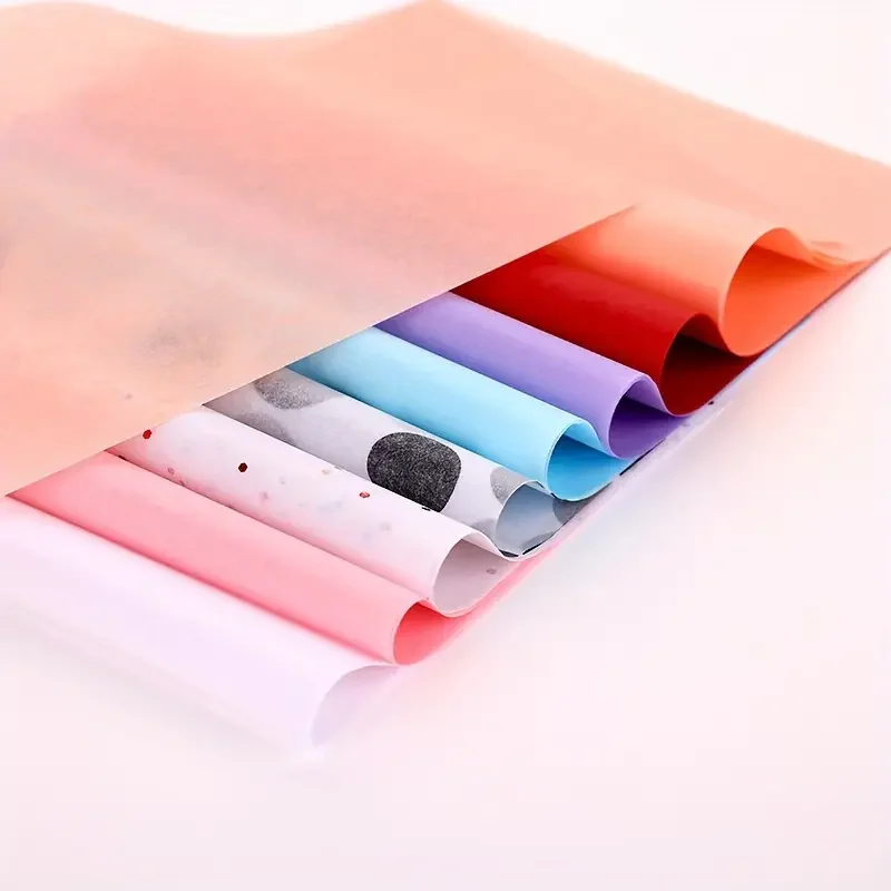 Hojas de papel tisú o papel de seda de Colores de 50x66cm, 10 hojas - Imagen 4