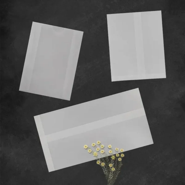 Sobres de papel de ácido sulfúrico translúcido, para tarjetas postales, tarjetas de regalos DIY y sobres para invitaciones