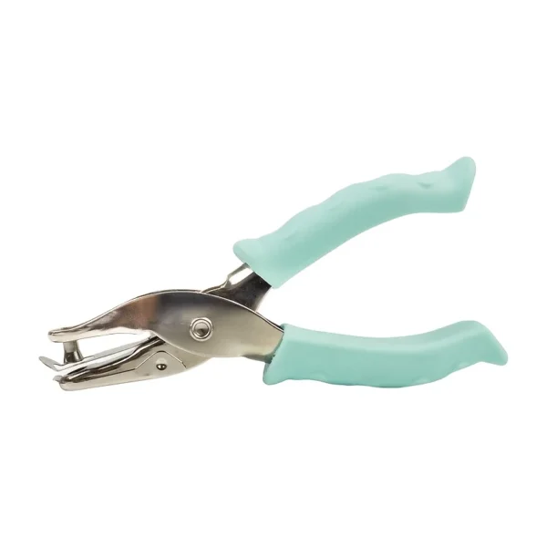 Perforadora de mano de un solo orificio de metal. Ideal para papel, álbumes de recortes scrapbooking y proyectos artesanales, manualidades DIY.