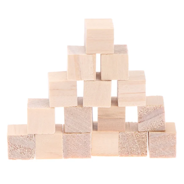 100 Piezas de Bloques Cuadrados de Madera sin Acabado, Mini Cubos de Madera Sólida de 1 cm para Manualidades, Juguetes para Niños, Material para Hacer Rompecabezas
