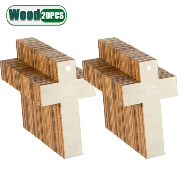 Cruces de madera artesanales hechas a mano naturales sin pintar para crear regalos significativos personalizados y recuerdos de celebraciones religiosas