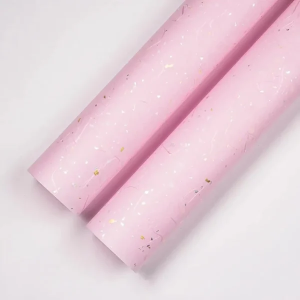 Papel de regalo de 1 metro x 2 hojas en paquete de 6 colores, oro/plata brillante