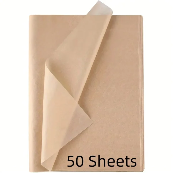 Papel tisú / Seda marrón para embalajes, envoltorios y productos artesanales