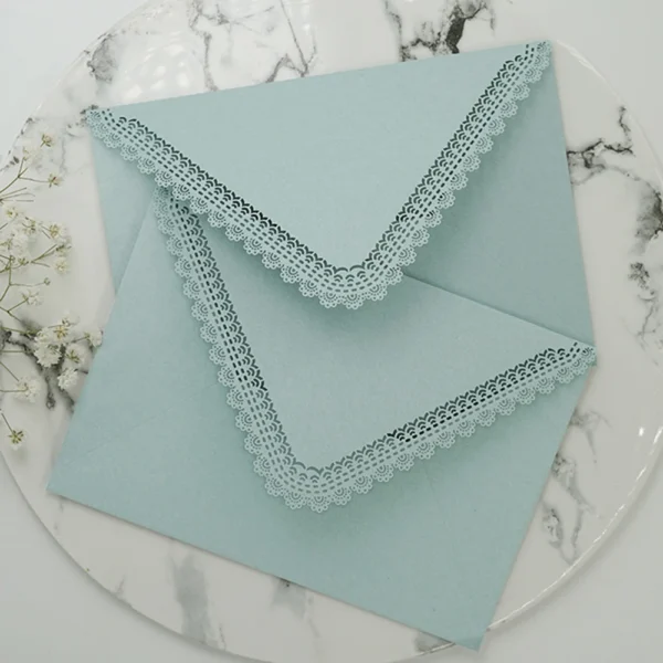 Sobres triangulares de encaje Vintage para tarjetas DIY