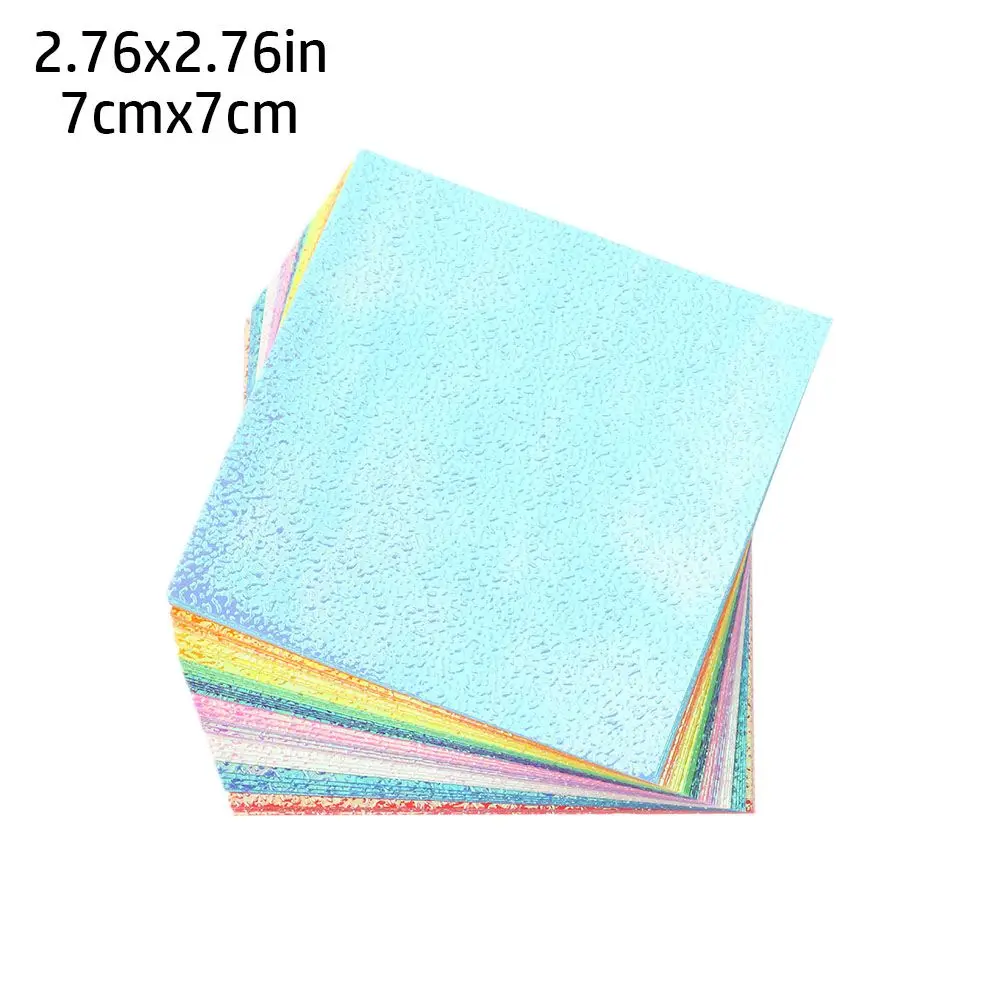 Papel de Origami brillante de un solo lado, papeles cuadrados plegables de colores brillantes mezclados - Imagen 9