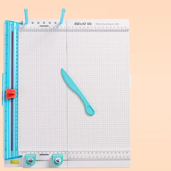 Cortador de papel multifuncional 7 en 1, cortador de plástico ABS, tabla de puntuación