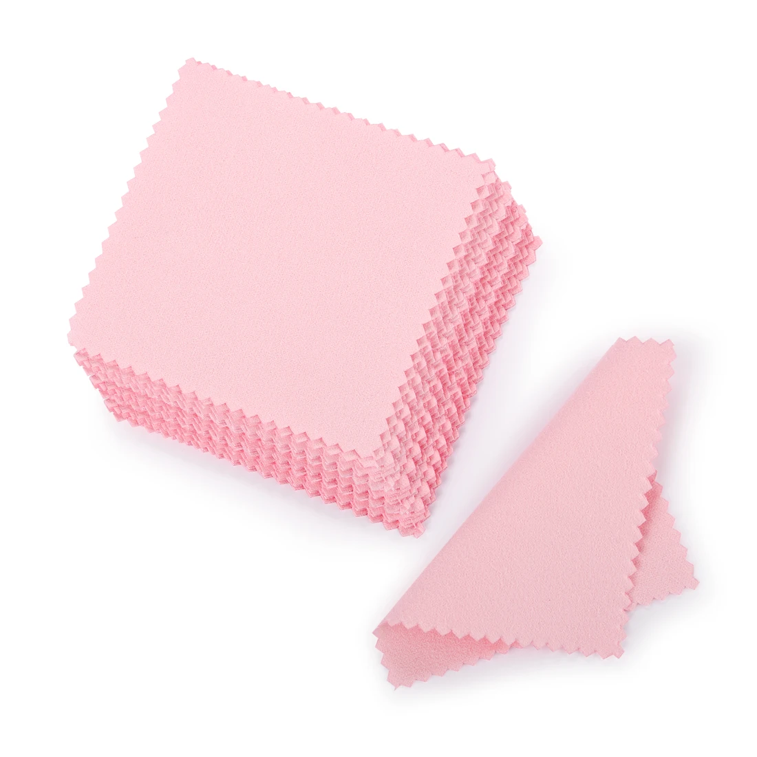 Paño de pulido empaquetado individualmente, toallita suave de tela - paño para limpieza de accesorios de joyería, 50 unids/set 8x8cm - Imagen 14