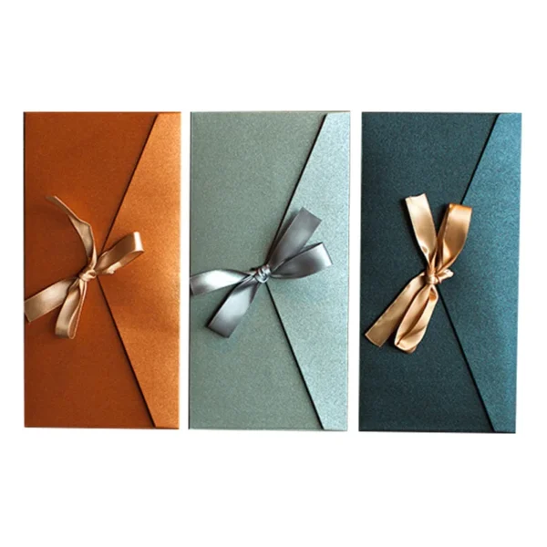 Sobre de papel nacarado de colores Retro europeo para invitaciones y tarjetas artesanales DIY