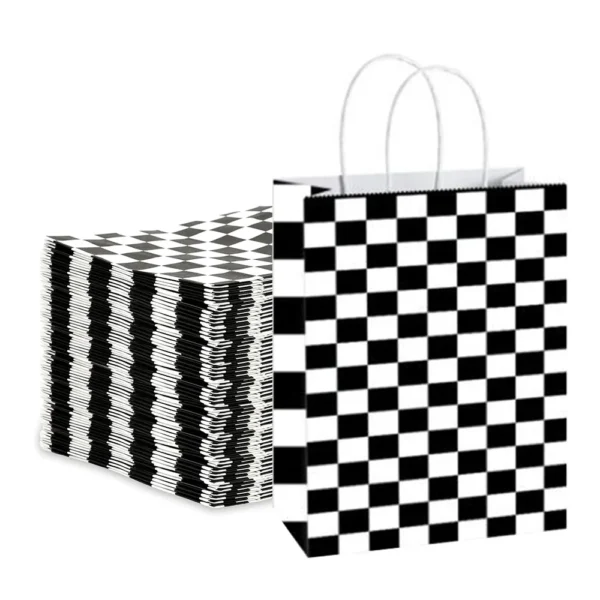 Bolsas de papel con temáticas variadas de coches de carreras, para regalos de recuerdo y decoración de celebraciones 5/10/20/30/40/50 Uds.