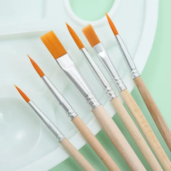 Pinceles Gouache para dibujo, paleta ovalada para mezclar colores, pinturas al óleo y acuarela