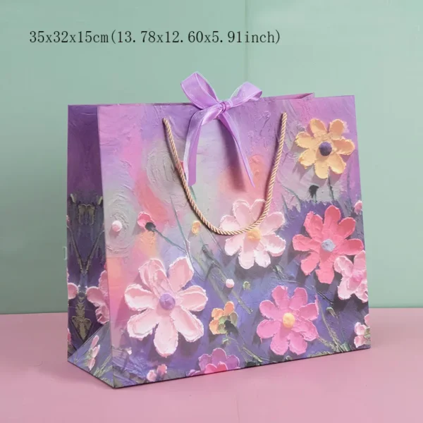 Bolsa de regalo de fiesta Pardboard, bolsa de papel, bolsas de regalo con asas, compras, fiesta, boda, cumpleaños, bolsas al por menor, bolsa de regalo, bolso