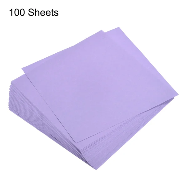 100 hojas de papel de Origami cortadas en cuadrados de 15x15cm