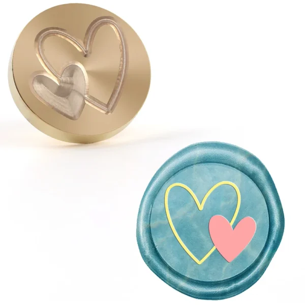 Sellos de cera con forma de corazón Y diferentes diseños