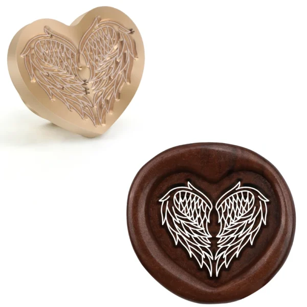 Sellos de cera con forma de corazón Y diferentes diseños