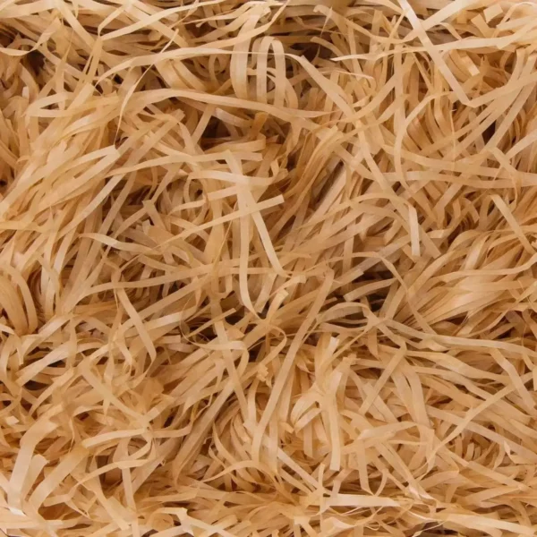 Hebras de papel arrugadas multicolores, confeti arrugado triturado, relleno de caja,