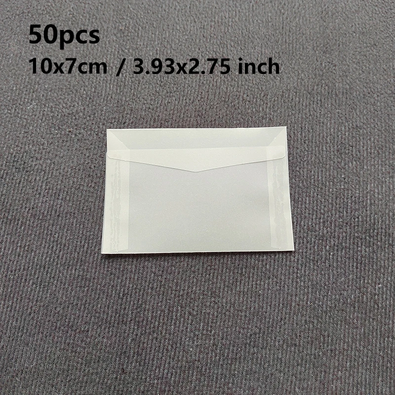 Sobre translúcido para tarjetas de invitaciones, cajas de regalo y postales - Imagen 17