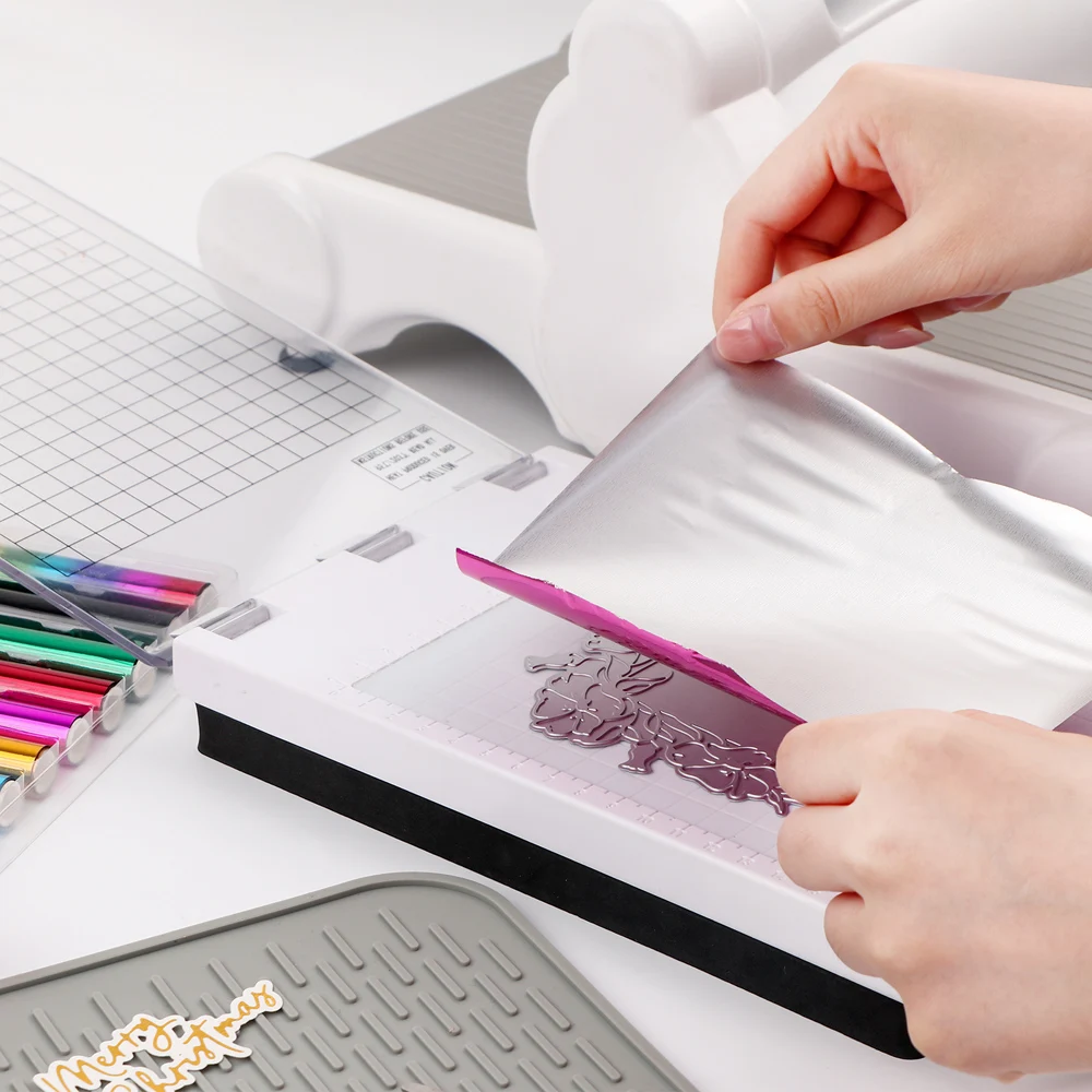 Pack Arco Iris de 12 unidades y 15cm x 1,3 m, 12 rollos de láminas de foil para aplicar en caliente, activadas por calor, para manualidades DIY y tarjetas de álbum scrapbooking - Imagen 4