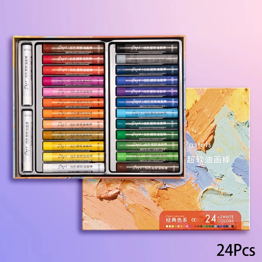 Set de Pasteles al Óleo Suaves para Artistas, 6/24/48 Colores, Profesional y Seguro, para Pintura Artística - Imagen 8