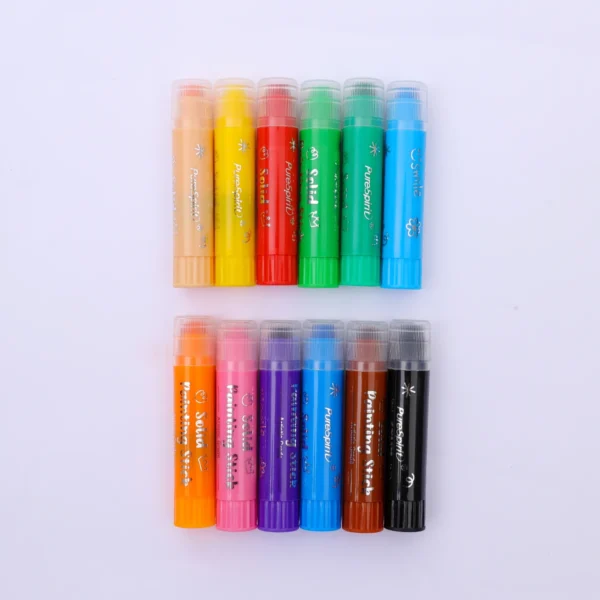 Palos de pintura Color sólido palo de pintura palos de pintura lavables dibujo Graffiti arte para niños y estudiantes