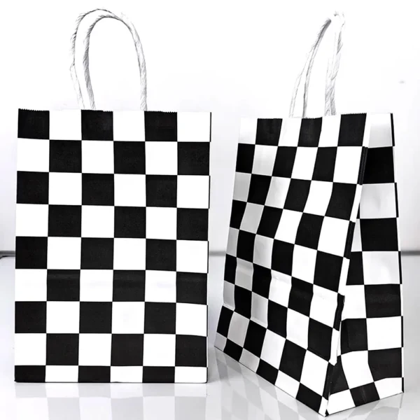 Bolsas de papel con temáticas variadas de coches de carreras, para regalos de recuerdo y decoración de celebraciones 5/10/20/30/40/50 Uds.