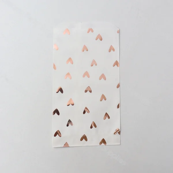 Bolsa de papel de regalo gruesa, pegatinas de puntos y corazón, para caramelos, dulces, chuches, detalles y galletas, bolsa de papel Kraft, bolsas artesanales 12 Uds.