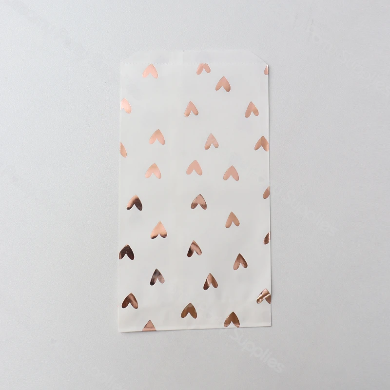 Bolsa de papel de regalo gruesa, pegatinas de puntos y corazón, para caramelos, dulces, chuches, detalles y galletas, bolsa de papel Kraft, bolsas artesanales 12 Uds. - Imagen 9