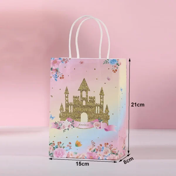 Bolsas de regalo de papel con temática de mariposa, bolsa de papel Kraft con asas para detalles, bodas, Día de la madre, cumpleaños de niñas, baby sohwers y celebraciones