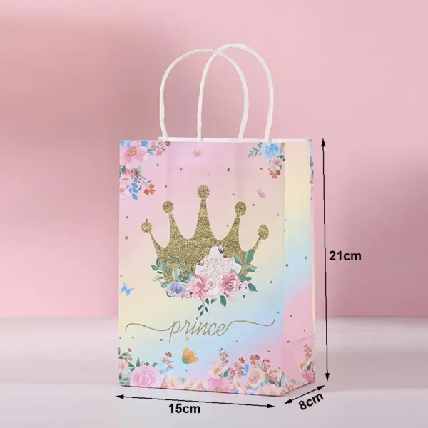 Bolsas de regalo de papel con temática de mariposa, bolsa de papel Kraft con asas para detalles, bodas, Día de la madre, cumpleaños de niñas, baby sohwers y celebraciones