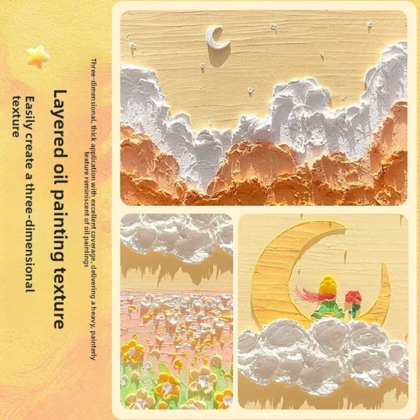 Crayones de Pastel al Óleo de 48 Colores, Textura de Óleo, Efecto 3D, No Tóxicos, Difuminables, para proyectos profesionales