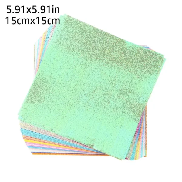 Papel de Origami brillante de un solo lado, papeles cuadrados plegables de colores brillantes mezclados