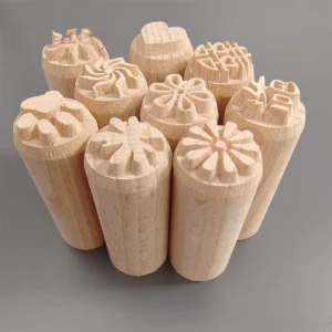 9 patrones de sellos de madera DIY, juego de sellos de arcilla de madera, herramienta casera, 1 ud.
