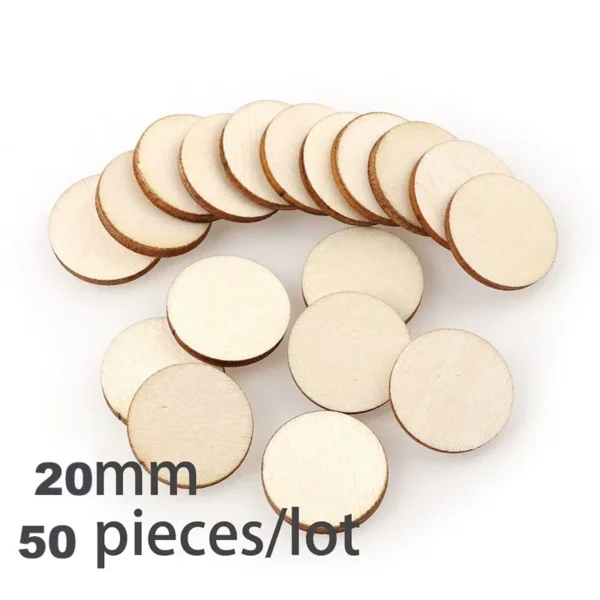 Rebanadas de madera redondas sin terminar para manualidades DIY, discos circulares de madera de 1cm-10cm, 3-100 piezas, manualidades para navidad, siluetas redondas para pintar, adorno de madera en forma cirlular, decoración