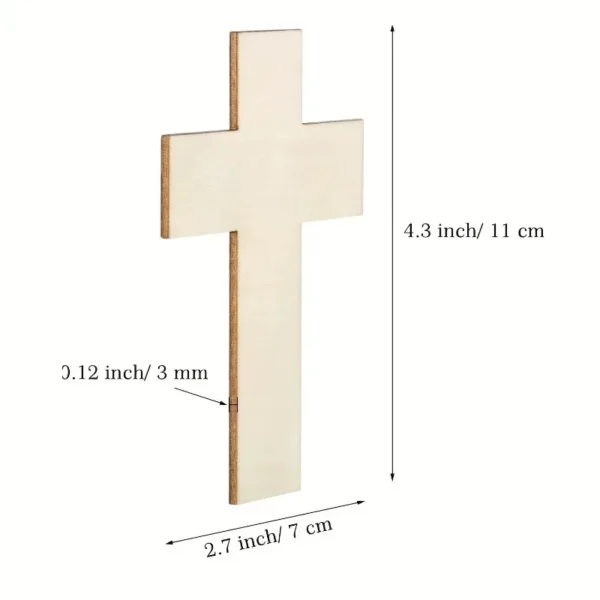 Cruces de madera artesanales hechas a mano naturales sin pintar para crear regalos significativos personalizados y recuerdos de celebraciones religiosas