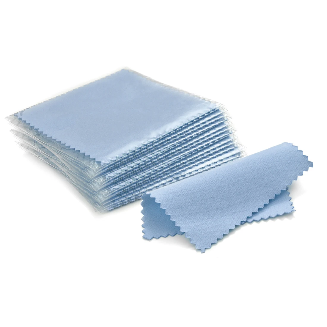 Paño de pulido empaquetado individualmente, toallita suave de tela - paño para limpieza de accesorios de joyería, 50 unids/set 8x8cm - Imagen 10