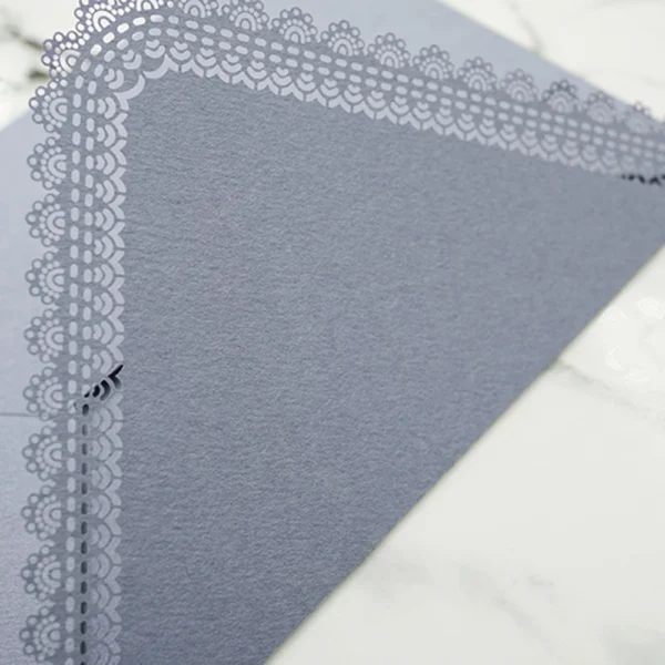 Sobres triangulares de encaje Vintage para tarjetas DIY