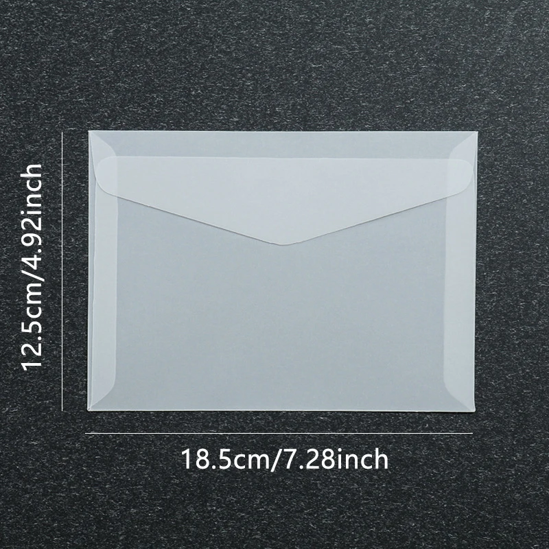 Sobre translúcido para tarjetas de invitaciones, cajas de regalo y postales - Imagen 19