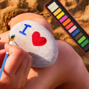Set de Pinturas de Acuarela Sólida de 12/24 Colores Vibrantes, fáciles de Limpiar, con Pinceles y Estuche Portátil para Dibujar al Aire Libre