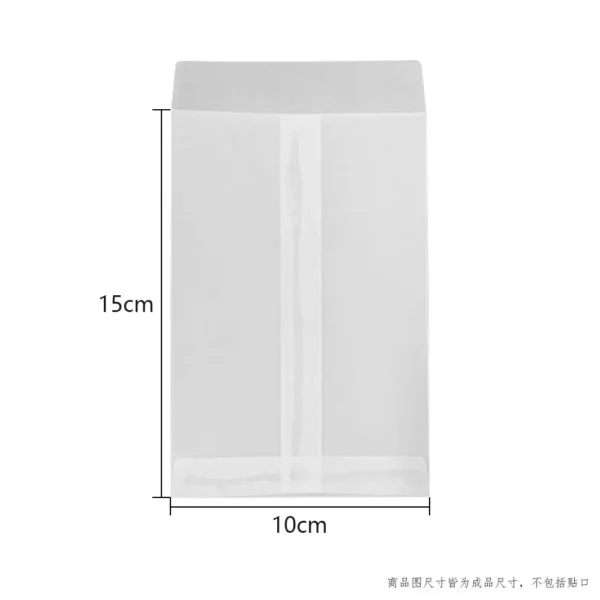 Sobres de papel de ácido sulfúrico translúcido, para tarjetas postales, tarjetas de regalos DIY y sobres para invitaciones