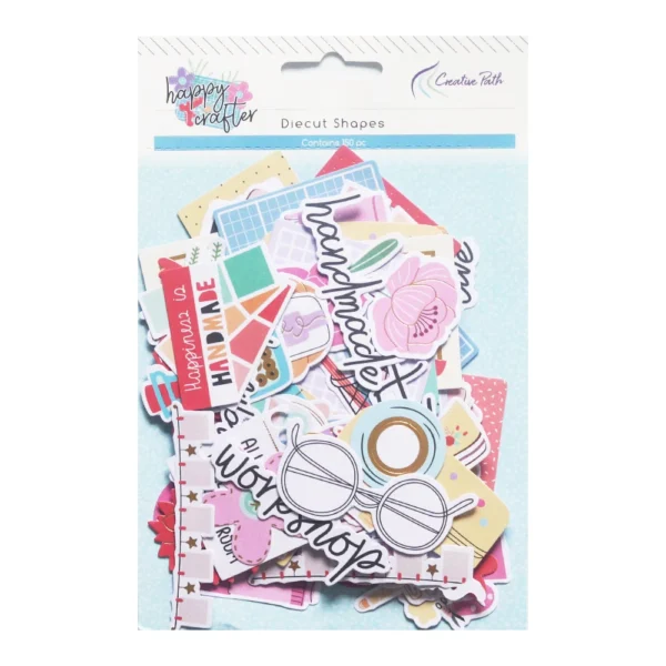 Figuras de papel troquelado, para decoraciones de papelería creativa, creación de tarjetas, decoración de álbum de scrapbooking o recortes, adornos artesanales para tus diseños creativos