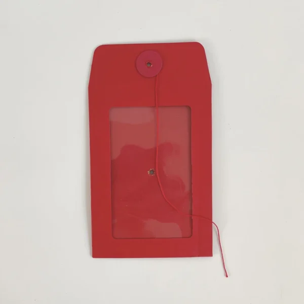 Sobre con ventana, impermeable