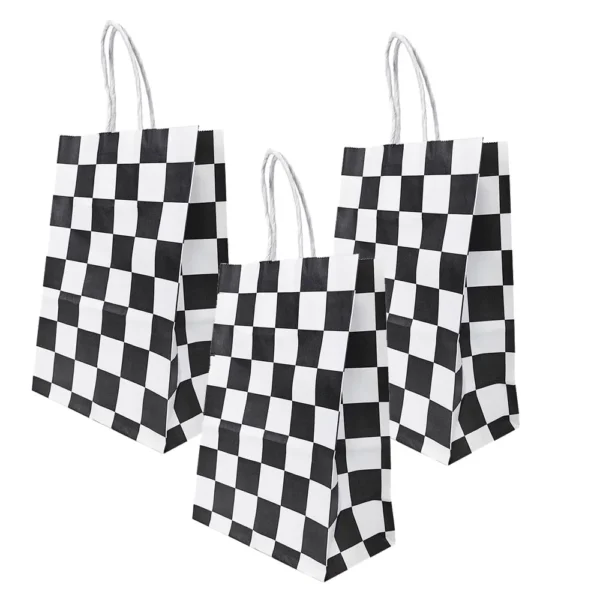 Bolsas de papel con temáticas variadas de coches de carreras, para regalos de recuerdo y decoración de celebraciones 5/10/20/30/40/50 Uds.
