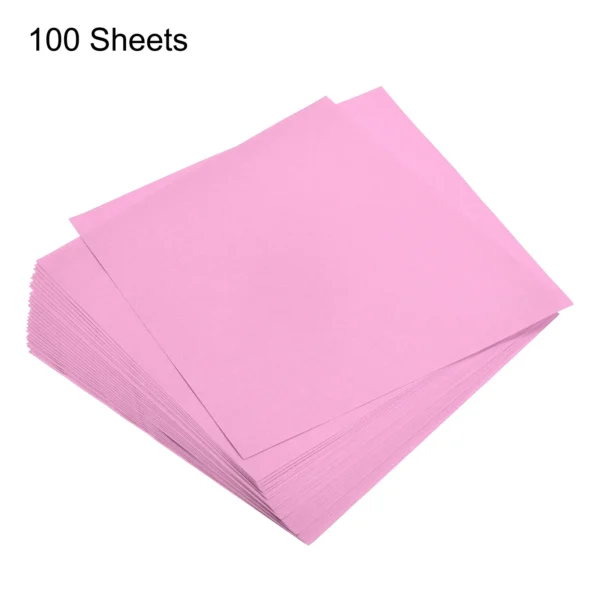 100 hojas de papel de Origami cortadas en cuadrados de 15x15cm