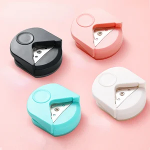 Cortador circular, fabricante de botones, máquina redonda de esquina, punzonado de esquina, cortador de papel portátil, corte de fotos de tarjetas