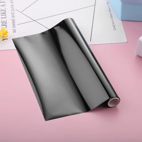 Rollos de láminas activadas por calor para manualidades, 19,3 cm x 5m, transferencia de calor holográfica, manualidades DIY, papel de transferencia de calor holográfico