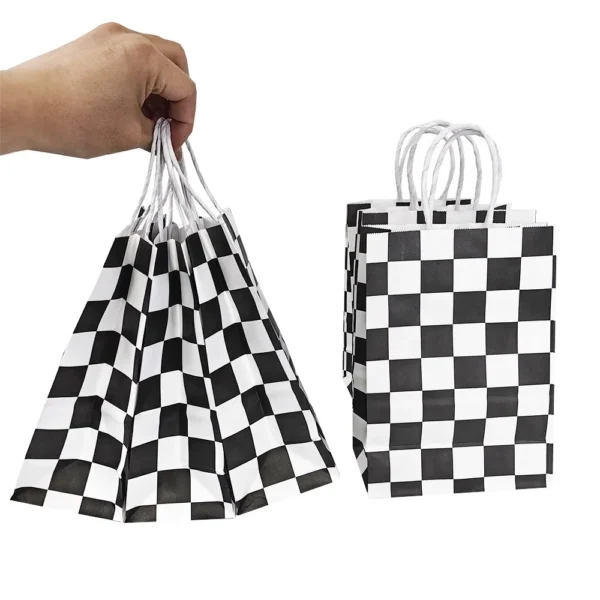 Bolsas de papel con temáticas variadas de coches de carreras, para regalos de recuerdo y decoración de celebraciones 5/10/20/30/40/50 Uds.
