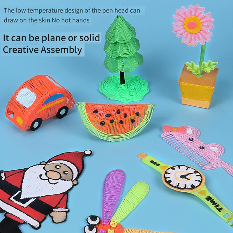 Bolígrafo de impresión 3D para niños, bolígrafo de Graffiti inalámbrico de baja temperatura, bolígrafo de pintura de juguete creativo DIY - Imagen 5
