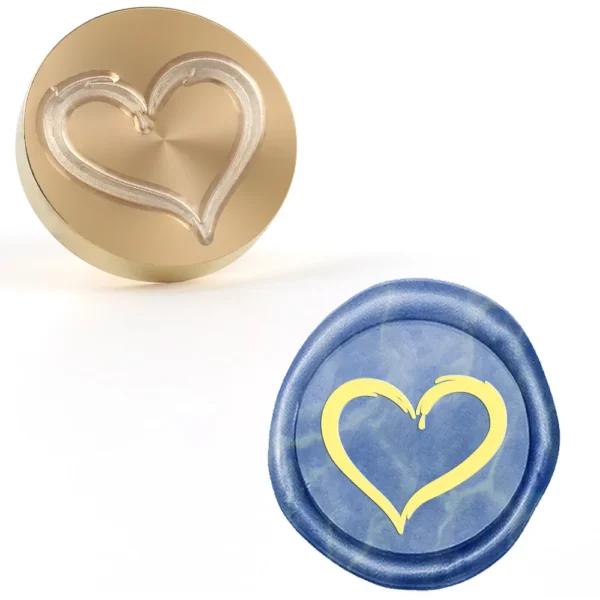 Sellos de cera con forma de corazón Y diferentes diseños