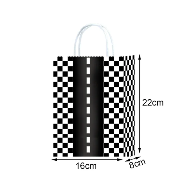 Bolsas de papel con temáticas variadas de coches de carreras, para regalos de recuerdo y decoración de celebraciones 5/10/20/30/40/50 Uds.
