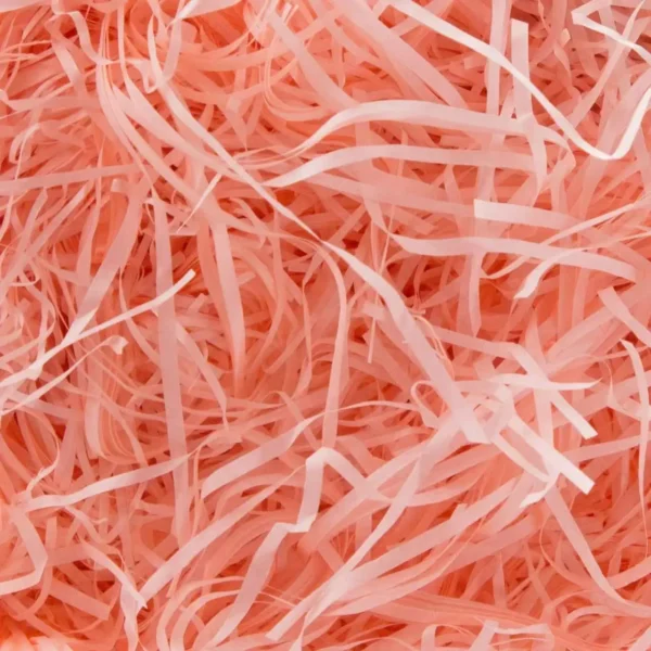 Hebras de papel arrugadas multicolores, confeti arrugado triturado, relleno de caja,